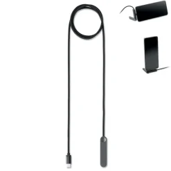 stojak na telefon z kablem USB-C o / Czarny MO3192-03