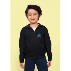STONE Dziecięcy hoodie / Czarny / Czarny opal S02092-BK-3XL