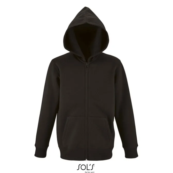 STONE Dziecięcy hoodie / Czarny / Czarny opal S02092-BK-XXL