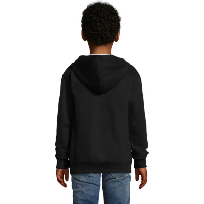 STONE Dziecięcy hoodie / Czarny / Czarny opal S02092-BK-XXL