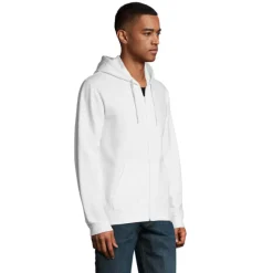 STONE UNI HOODIE 260g / Bialy S01714-WH-M