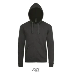 STONE UNI HOODIE 260g / Charcoal melange S01714-CE-L
