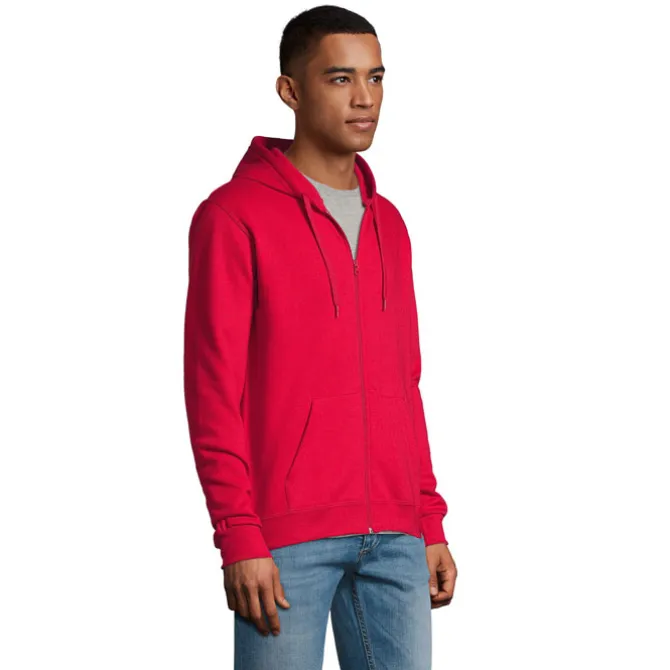 STONE UNI HOODIE 260g / Czerwony S01714-RD-L