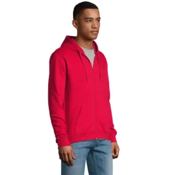 STONE UNI HOODIE 260g / Czerwony S01714-RD-M