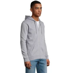 STONE UNI HOODIE 260g / Grey melange S01714-GY-XXL