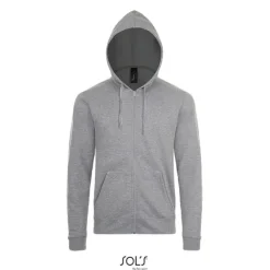 STONE UNI HOODIE 260g / Grey melange S01714-GY-XXL