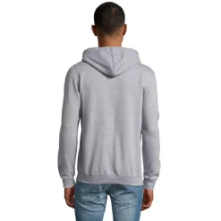 STONE UNI HOODIE 260g / Grey melange S01714-GY-M