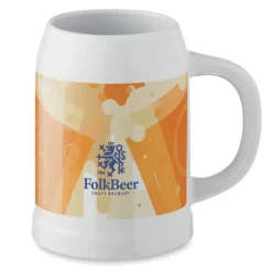 Sublimacyjny kufel do piwa 500 ml / Bialy MO2406-06