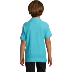 SUMMER II Dziecięce POLO / Niebieski Atol S11344-AL-4XL