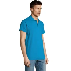 SUMMER II Męskie POLO 170g / Aqua S11342-AQ-M