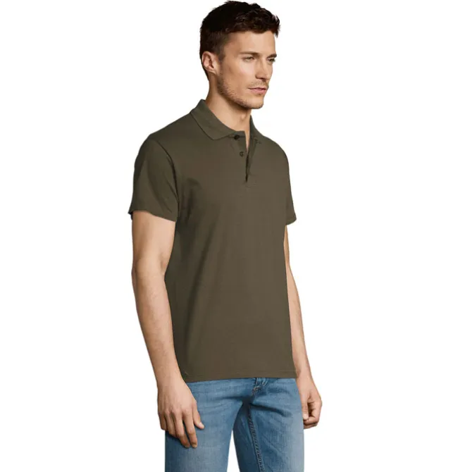 SUMMER II Męskie POLO 170g / Army S11342-AR-M