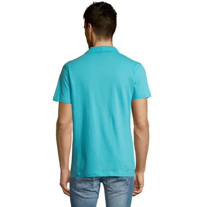 SUMMER II Męskie POLO 170g / Atoll blue S11342-AL-L