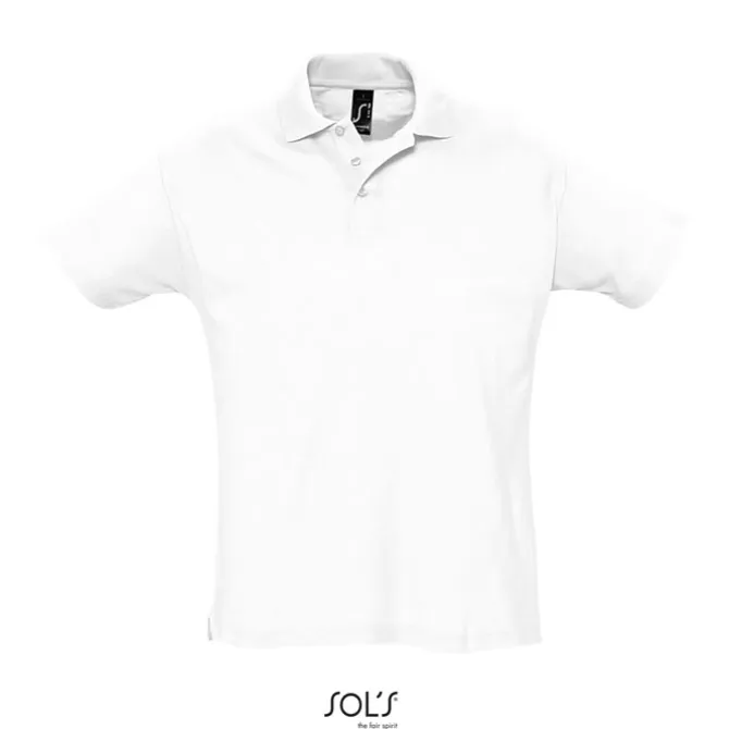 SUMMER II Męskie POLO 170g / Biały S11342-WH-M