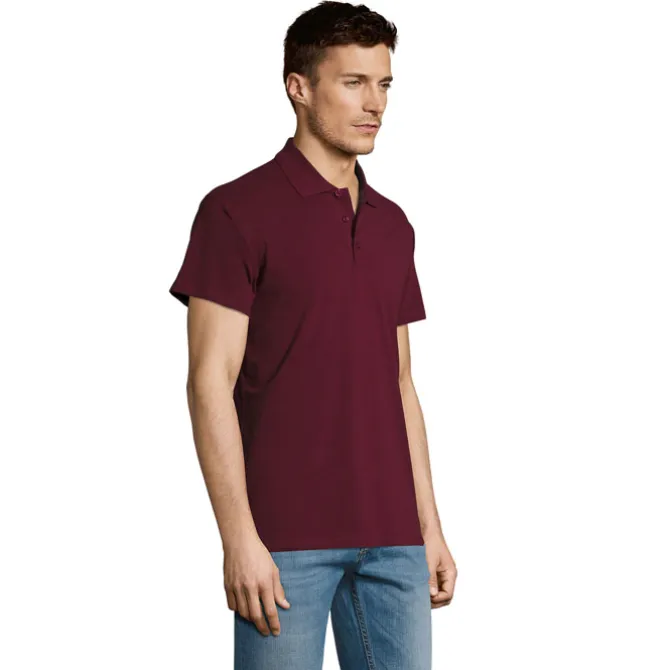 SUMMER II Męskie POLO 170g / Burgundy S11342-BG-XS