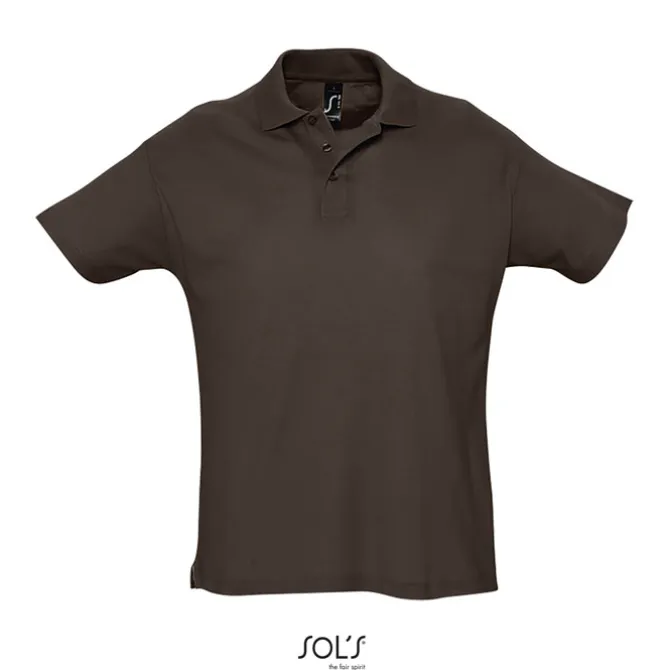 SUMMER II Męskie POLO 170g / Chocolate S11342-CH-L