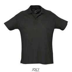 SUMMER II Męskie POLO 170g / Czarny / Czarny opal S11342-BK-3XL