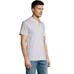 SUMMER II Męskie POLO 170g / Popiól S11342-AS-XL