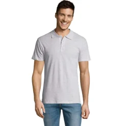 SUMMER II Męskie POLO 170g / Popiól S11342-AS-M