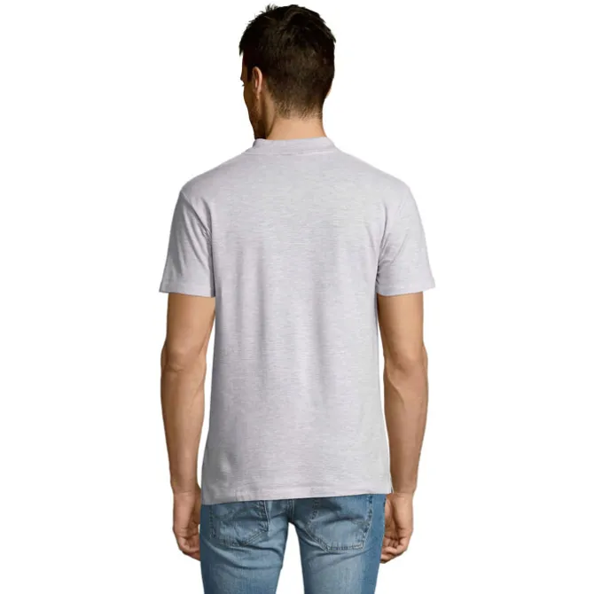 SUMMER II Męskie POLO 170g / Popiól S11342-AS-L