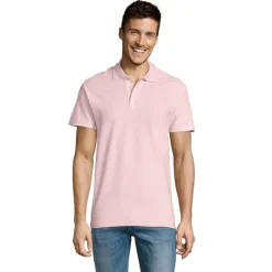 SUMMER II Męskie POLO 170g / Różowy S11342-PK-L