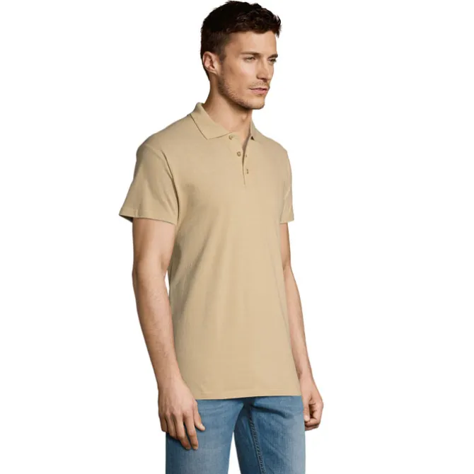 SUMMER II Męskie POLO 170g / Sand S11342-SA-XS