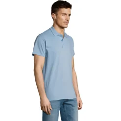 SUMMER II Męskie POLO 170g / Sky blue S11342-SP-XXL