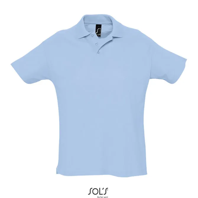 SUMMER II Męskie POLO 170g / Sky blue S11342-SP-XXL