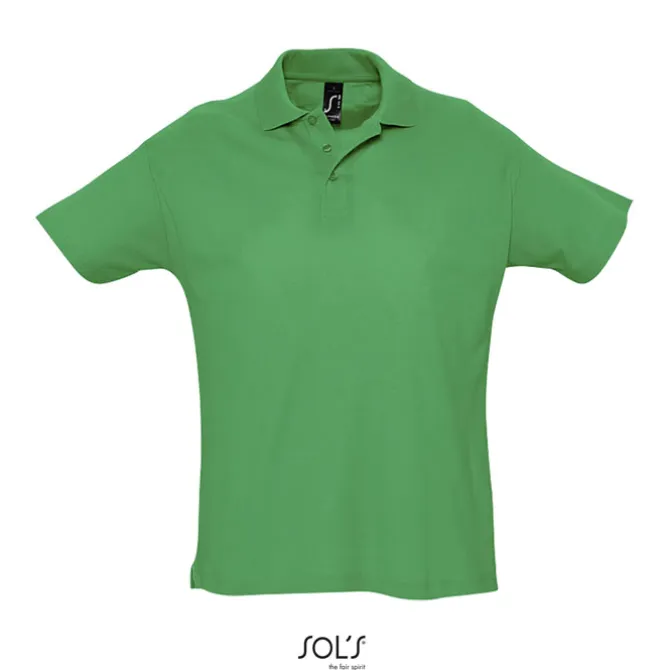 SUMMER II Męskie POLO 170g / Zielony S11342-KG-S