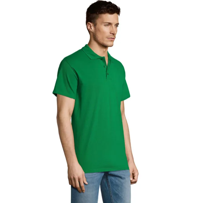 SUMMER II Męskie POLO 170g / Zielony S11342-KG-XXL