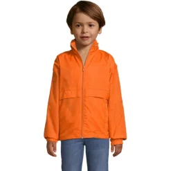SURF KIDS WINDBREAKER 210g / Pomaranczowy S32300-OR-3XL