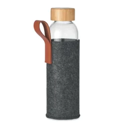 Szklana butelka 500 ml / Ciemno szary MO6800-15
