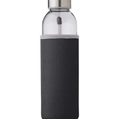 Szklana butelka 500 ml / Czarny V0939-03