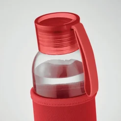 Szklana butelka 500 ml / Czerwony MO2089-05