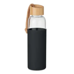 Szklana butelka 500 ml w etui / Czarny MO6845-03