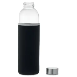 Szklana butelka w etui 750ml / Czarny MO6545-03