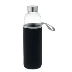 Szklana butelka w etui 750ml / Czarny MO6545-03
