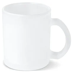 Szklany matowy kubek subli Mallorca 335ml / Ecru / transparentny LT51108-N5404