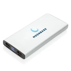 Szybki power bank 10000 mAh / Srebrny P322.242