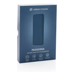 Szybki power bank 20000 mAh Urban Vitamin / Niebieski P322.755