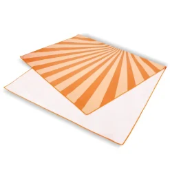 Szybkoschnący ręcznik plażowy R-PET 100×180 cm, sublimacja / Pomarańczowy LT97215-N0026