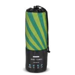 Szybkoschnący ręcznik plażowy R-PET 100×180 cm, sublimacja / Jasnozielony LT97215-N0032