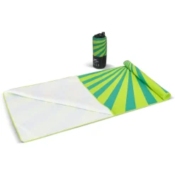 Szybkoschnący ręcznik plażowy R-PET 100×180 cm, sublimacja / Jasnozielony LT97215-N0032