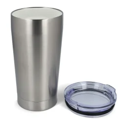 T-ceramic Kubek termiczny z pokrywką Cango 500ml / Srebrny LT98724-N0005
