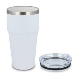 T-ceramiczny kubek do samochodu o miękkim dotyku 500ml / Biały LT98729-N0001