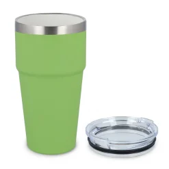 T-ceramiczny kubek do samochodu o miękkim dotyku 500ml / Jasnozielony LT98729-N0032