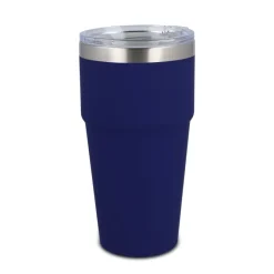 T-ceramiczny kubek do samochodu o miękkim dotyku 500ml / Ciemnoniebieski LT98729-N0010