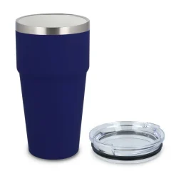 T-ceramiczny kubek do samochodu o miękkim dotyku 500ml / Ciemnoniebieski LT98729-N0010