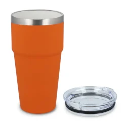 T-ceramiczny kubek do samochodu o miękkim dotyku 500ml / Pomarańczowy LT98729-N0026