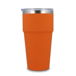 T-ceramiczny kubek do samochodu o miękkim dotyku 500ml / Pomarańczowy LT98729-N0026