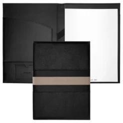 TeczkaA4 Delano Taupe & Black / Beżowy NDF406X